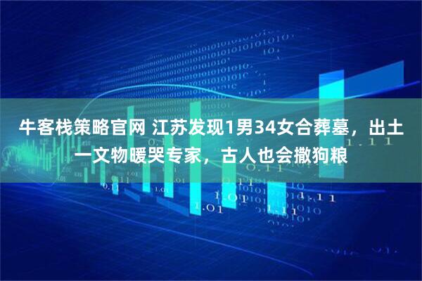 牛客栈策略官网 江苏发现1男34女合葬墓，出土一文物暖哭专家，古人也会撒狗粮