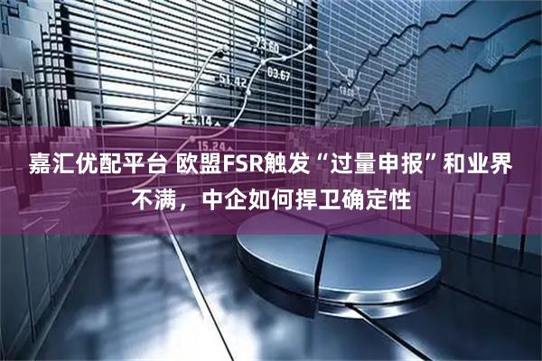 嘉汇优配平台 欧盟FSR触发“过量申报”和业界不满，中企如何捍卫确定性