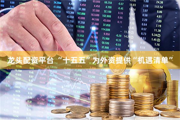 龙头配资平台 “十五五”为外资提供“机遇清单”